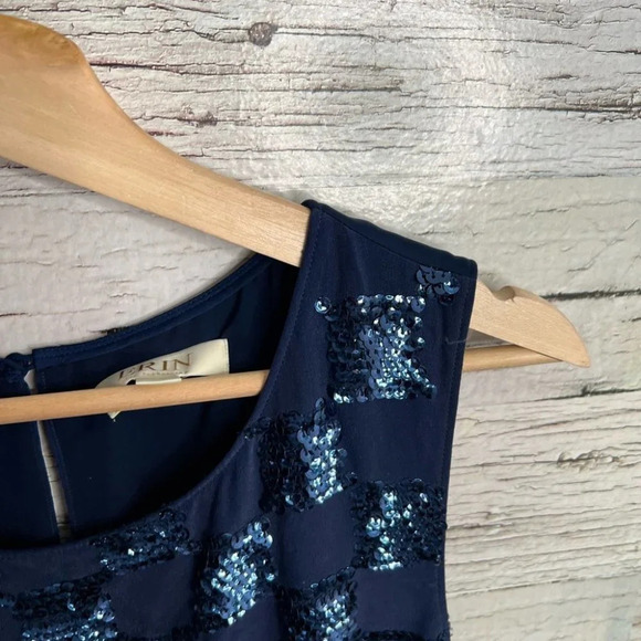 ERIN FETHERSTON Cocktail blue sparkly dress  size 6 - Picture 9 of 10